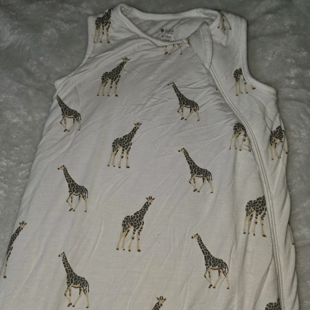 Kyte Baby Giraffe Print 6-18 Mo Sleep Sack 1.0 TOG Bamboo Rayon Sleep Bag - Picture 3 of 10